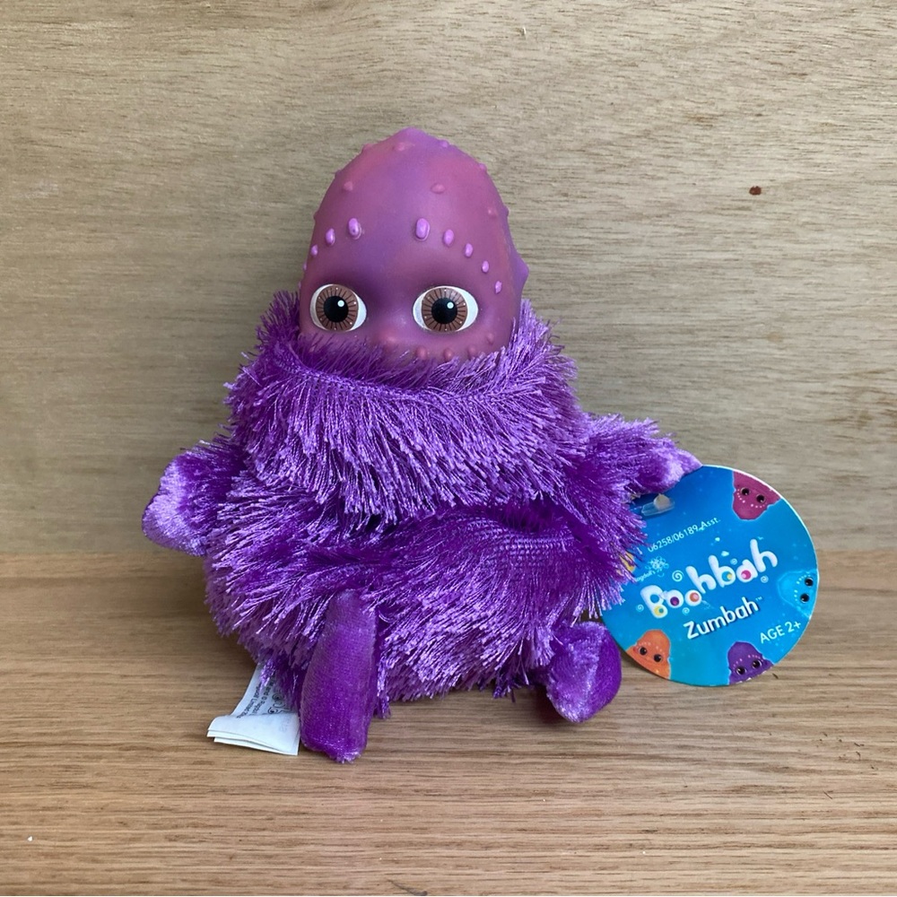 Boobah Purple Zumbah Soft Beanie Plush 6” Bean Character 2004 Hasbro Vtg